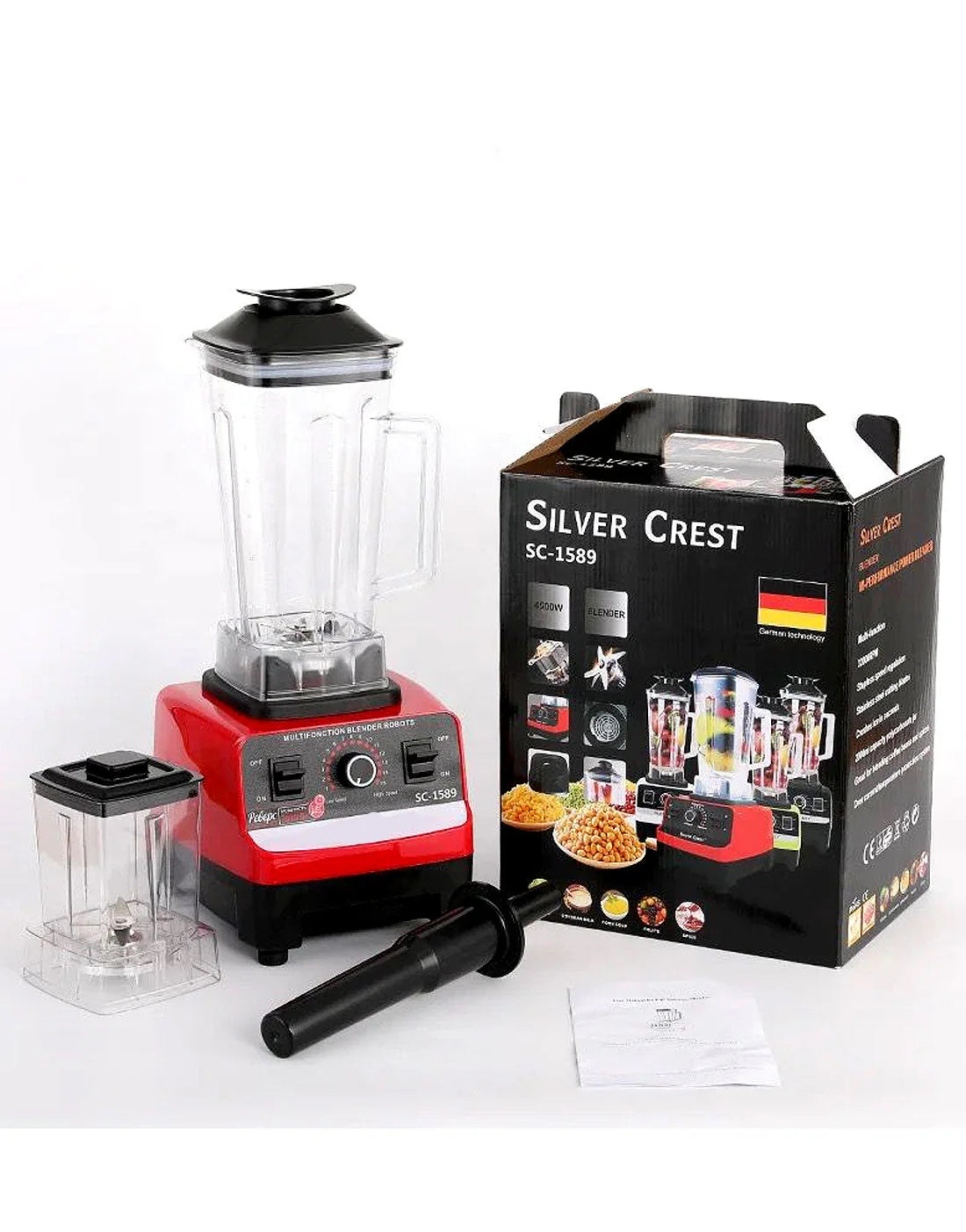 Silver Crest German 2-in-1 Blender & Juicer – Powerful Motor | Stainless Steel Blades