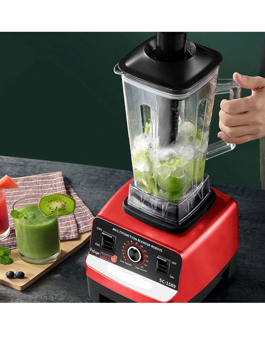 Silver Crest German 2-in-1 Blender & Juicer – Powerful Motor | Stainless Steel Blades