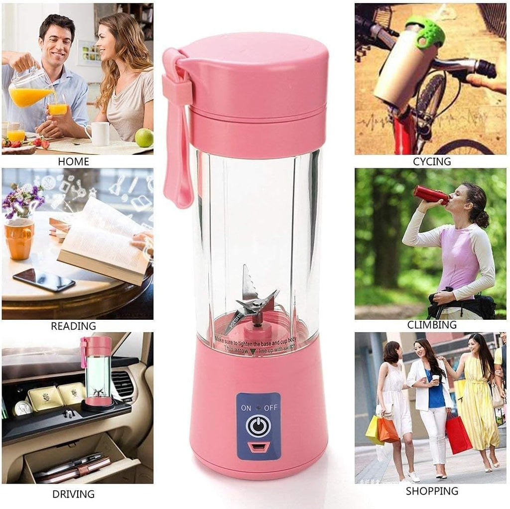 Portable 6-Blade Juicer Blender with Built-In Jar Juice Mixer Bottle