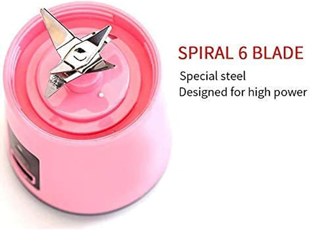 Portable 6-Blade Juicer Blender with Built-In Jar Juice Mixer Bottle